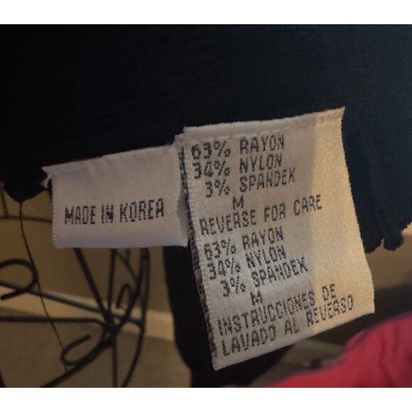 Belldini Black Embellished Button Front Studded Cardigan Sweater SZ Medium. VTG - Picture 5 of 6